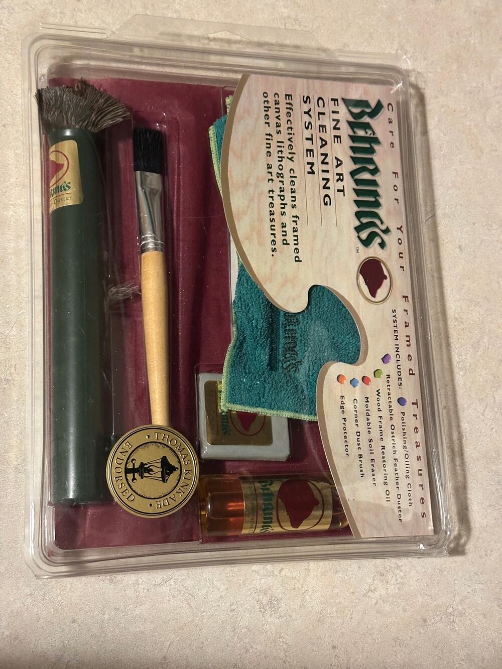 Behrings Fine Art Cleaning System Kit Thomas Kinkade Endorsed Framed Treasures
